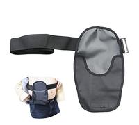 homfanseec Fundas impermeables para bolsas de ostomía con banda de fijación elástica ajustable, funda universal para estoma para ileostomía, suministros de ostomía para mujeres y hombres (negro)