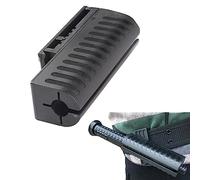 homfanseec Soporte Universal para bastón, Funda para bastón para cinturón de Trabajo con cinturón Giratorio de 360 Grados, para bastón telescópico de 16 a 21 a 26 Pulgadas (Negro)