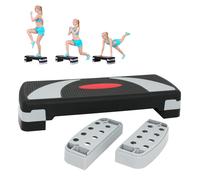 HomGarden 31"" Adjustable Workout Aerobic Stepper in Fitness & Exercise Step Platform Trainer Stepper w/Risers Adjust 4"" - 6"" - 8""
