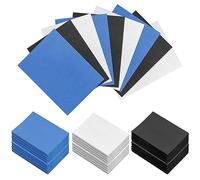 Homgaty - 300 fundas para cartas estándar, protectores transparentes para baraja de Pokémon, tarjeta de intercambio, magia (negro+blanco+azul)