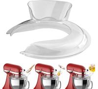 HOMGEN Protector de vertido para KitchenAid Secure Fit Medium Mixer-Schüsseln Spülmaschinenfest Spritzschutz para 6 Quart-Schüsseln de acero inoxidable, vidrio y cerámica con cepillo de limpieza