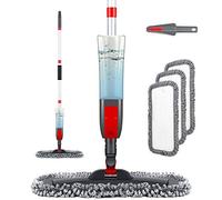 Homgif Fregona Mopa con Pulverizador, Spray Mop 450 ml Mopas de Limpieza Suelos, Fregona Microfibra para el Hogar, Cocina, Madera Dura, Madera, Cerámica con 3 Almohadillas de Repuesto