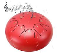 Homgo Tambor de lluvia para jardín al aire libre, 8 notas, tambor de chakra para lluvia al aire libre, tongue lluvia de lluvia tongua, campana de lluvia impermeable, tambor de chakra 15 cm