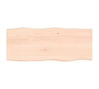 Homgoday 100 x 40 cm Solid Oak Tabletop, Raw Edge Replacement for Coffee Mesa, Dining Mesa, Desk Top - Duradero, Versatile Wood Surface for Home & Office Use