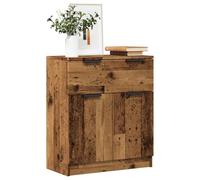 Homgoday Aparador de madera envejecida, 60 x 30 x 70 cm, de aglomerado, mueble de suelo, muebles de oficina, mesilla de noche, aparador para dormitorio, modelo 856838