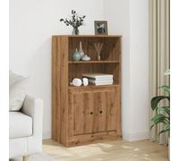 Homgoday Aparador de roble artesanal de 60 x 35,5 x 103,5 cm, madera contrachapada, mueble aparador, armario de suelo, muebles de oficina, mesilla de noche, mesita de noche, aparador para dormitorio