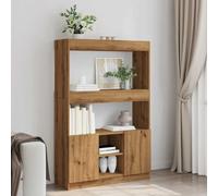 Homgoday Aparador de roble artesanal de 92 x 33 x 140 cm, de madera multicapa - Ideal para muebles de oficina, mesilla de noche o dormitorio