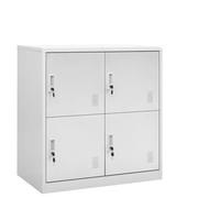 Homgoday Armarios taquilla 5 uds de Acero Gris Claro 90x45x92,5 cm Armario Excellence,Amario de almacenaje, Taquillas para Talleres, Garajes y Oficinas