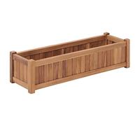 Homgoday Arriate Elevado Madera Maciza de Teca 100x30x25 cm Escalera de Huerto Urbano,Jardinera Exterior para Terraza Jardinera Exterior para Terraza Jardín Monta tu Huerto Grande