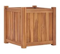 Homgoday Arriate Elevado Madera Maciza de Teca 40x40x40 cm Escalera de Huerto Urbano,Jardinera Exterior para Terraza Jardinera Exterior para Terraza Jardín Monta tu Huerto Grande