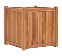 Homgoday Arriate Elevado Madera Maciza de Teca 50x50x50 cm Escalera de Huerto Urbano,Jardinera Exterior para Terraza Jardinera Exterior para Terraza Jardín Monta tu Huerto Grande