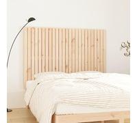 Homgoday Cabecero de Cama de Pared Madera Maciza de Pino 159,5x3x110 cm Madera de Cabecero para Somier Diferentes Medidas de somier y Elementos a Juego