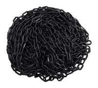 Homgoday Cadena de señalización negra de 30 m de diámetro, 6 mm de diámetro, de plástico, decoración de muebles de interior para salón, oficina, dormitorio