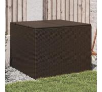 Homgoday Caja de almacenaje de jardín ratán sintético marrón 291L Baúl de Almacenamiento para Jardín Baúl Exterior para Patio y Terraza