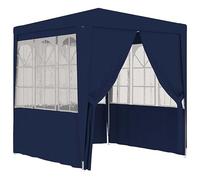 Homgoday Carpa Profesional para Fiestas con Paredes Azul 90 g/m² 2x2 m Carpa de jardín Carpa de Fiesta Cenador Jardín Pabellón Pérgola Carpa