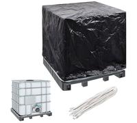 Homgoday Cubierta depósito de Agua IBC 8 Ojales 116x100x120 cm Tanque Agua Plegable, Bolsa Agua Blanda Capacidad, Resistencia A La SequíA, PrevencióN Incendios, Agua Emergencia
