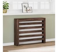 Homgoday Cubierta para radiador de roble marrón, 104 x 20 x 82 cm, de multicapa para muebles, estante de almacenamiento, revestimiento para radiador tipo 852696