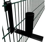 Homgoday Dispensador para Tiras de Valla de privacidad Acero Valla de Jardín Exterior Extensible Valla Metálica para Decoración Terraza Patio