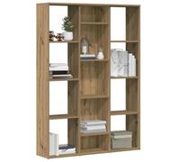 Homgoday Divisor Espacio/estantería aglomerado Roble Artesanal Armario librería Vitrina librería Vertical Ahorra Espacio librería estantería para salón Oficina Muebles