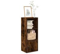 Homgoday Estantería Madera de ingeniería Roble Ahumado 31x24x77 cm Biblioteca, Estantería de Exposición, Armario de Libros, Separador de Espacios, para Salón, Dormitorio, Estudio, Oficina