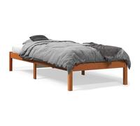 Homgoday Estructura de Cama Madera Maciza de Pino marrón Cera 90x190 cm, Cama Base Somier para Adultos, niños y Adolescentes, Fácil Montaje TipoB