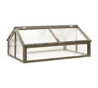 Homgoday Invernadero de Madera de Abeto Gris 114x80x50 cm Invernadero de Jardín Vivero Casero Plantas Cultivo Invernadero Huerto Caseta de Jardín
