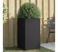 Homgoday Jardinera Acero Negro 42x38x75 cm Jardinería para Cultivo de Flores Plantas Hierbas Huerto Urbano para Jardín Terraza Patio Balcón