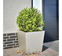 Homgoday Jardinera de Acero Inoxidable 50x50x50 cm Jardinería para Cultivo de Flores Plantas Hierbas Huerto Urbano para Jardín Terraza Patio Balcón