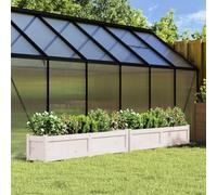 Homgoday Jardineras de Exterior 2 Unidades Madera Maciza de Pino Blanco Jardinería para Cultivo de Flores Plantas Hierbas Huerto Urbano para Jardín Terraza Patio BalcónPino Blanco