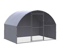Homgoday Jaula para animales, jaula para pollos exterior para aves de corral, gallineros, conejos, gallinero para exteriores, 3 x 2 x 2 m, de acero galvanizado