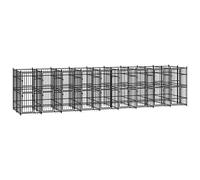 Homgoday Jaula para perros de exterior de acero 16,59 m², jaula para perros, jaula para perros de interior, Kennel para perros, jaulas para perros, cercado para perros de exterior