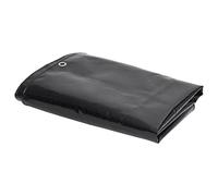 Homgoday Lona 650 g/m² 2x3 m Negro Lona Impermeable Exterior, Lona de Protección Toldo con Ojales, Duradera Resistente a Los Rayos UV Desgarros