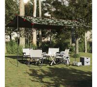 Homgoday Lona de Camping Impermeable Camuflaje 506x306 cm Lona Sombra Exterior Lona para toldo Lona Camping