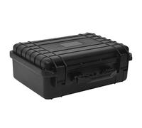Homgoday Maleta universal para mercancías peligrosas, maletín de herramientas, maletín de protección con espuma, maletín de transporte para cámara, negro, 27 x 24,6 x 12,4 cm, Negro , 47 x 36 x 18 cm