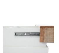 Homgoday Mesa de Centro Cuadrada Extensible 70x70x39 cm, Superficie de Alto Brillo, Almacenamiento Oculto, para Sala de Estar, Salón, Hogar