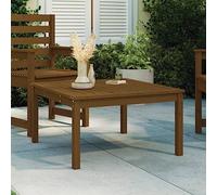 Homgoday Mesa de jardín, mesa de madera, mesa de balcón, mesa de café, mesa de comedor, mesa de comedor, mesa de té, mesa de jardín, mesa de jardín, color marrón miel, 82,5 x 82,5 x 45 cm, madera