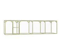 Homgoday Mobili Gallinero 1,5 x 6 x 1,5 m de madera de pino impregnada, jaula para animales o gallineros exteriores para aves de corral gallineros conejos