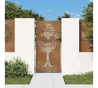 Homgoday Puerta de jardín Acero corten diseño árbol 85x175 cm Puerta Jardin Puerta Jardin Metalica Puertas metalicas Exterior Puertas Jardin