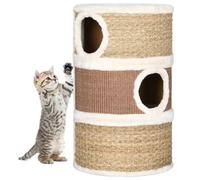 Homgoday Rascador con forma de barril de 60 cm de junco, decoración de muebles, muebles de interior/exterior para salón, oficina