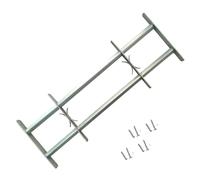 Homgoday Rejas de Seguridad de Ventana Ajustables 2 uds 700-1050 mm Barra de Seguridad Ajustable para Ventana Reja Barreras Puerta Protector