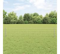 Homgoday Rollo de Cerca de Jardín Set de 2 Acero Galvanizado 10 x 0.4 m Cancela de Valla,Entada Vallado Exterior