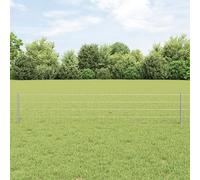 Homgoday Set de Cerca de Jardín Set de 2 Acero Galvanizado 25 x 0.4 m Cancela de Valla,Entada Vallado Exterior