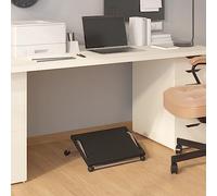 Homgoday Sillas de exterior, muebles de jardín, muebles de exterior, patio, terraza, muebles, reposapiés, negro, 45 x 40 x 13,5 cm