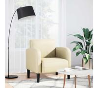 Homgoday Sillón con reposabrazos Color Crema 54 cm Cuero sintética Sillón Relax, Sillon de Relax Reclinable Sillón reclinable elevable