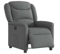 Homgoday Sillón reclinable eléctrico de Tela Gris Oscuro Sillón de eléctrico,Sillon de Relax Reclinable Sillones ElectricosIdeales para Personas Mayores sin Masaje