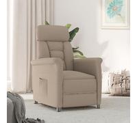Homgoday Sillón reclinable Taupe Sillón de Masaje Silla Relax para Televisión Sofá Individual Butaca para Salón Dormitorio Cine
