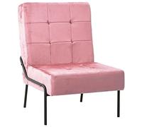 Homgoday Sillón Relax 65 x 79 x 87 cm rosa de terciopelo, sillones de salón, sillones, sillones, sillón relax, sillón dormitorio