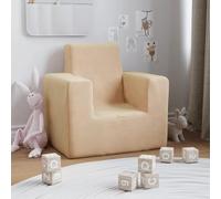 Homgoday sillones Infantiles,Sofa para niños para Sofá Tapizado para Sillón Reclinable sofá para Sala de Estar y Dormitorio sofá Infantil Silla Crema