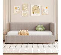 Homgoday Sofá Cama Clásico Mid-Century Moderno, 205 cm, Diseño Elegante, 2 Cajones, Montaje Fácil