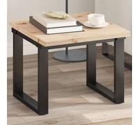 Homgoday Solid Pine Wood Tabletop - 50 x 50 x 2,5 cm Square Coffee Mesa, Living Room Furniture, Durable Wood Surface for Modern Home Decor